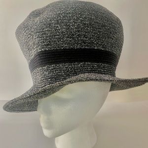 Grey and black hat by Manhattan fashion
